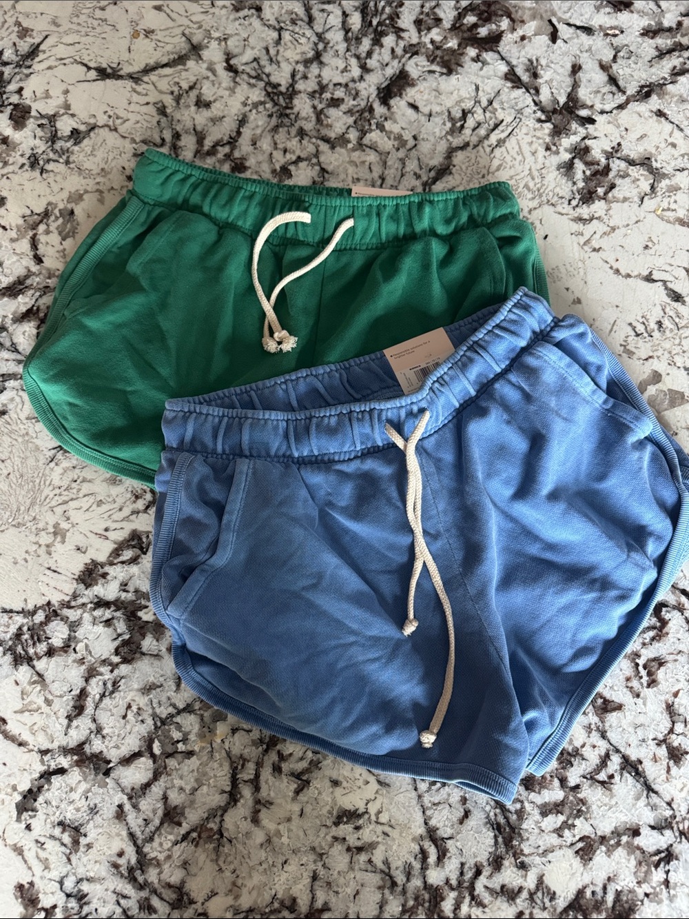 SO Green & Blue Lightweight Lounge Shorts Duo